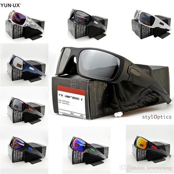 

2020 men's custom crank shaft sunglasses 9 colors popular yo9239 outdoor sports glasses black frame mirror iridium lens ing, White;black