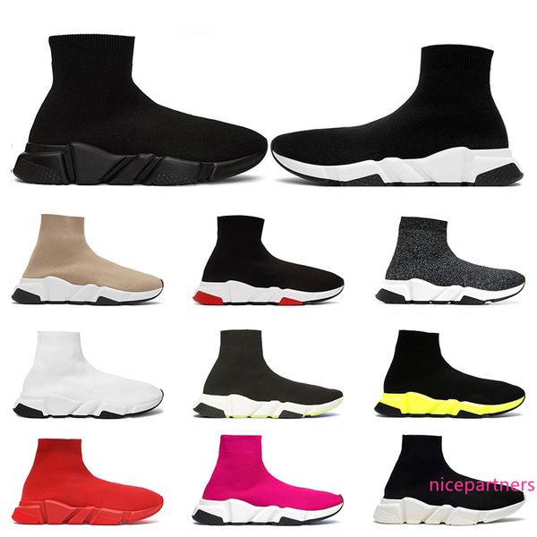 

new sock designer shoes luxury beige black white bule red pink flat fashion mens womens vintage sneakers fashion size 36-45