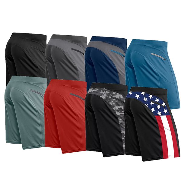 

2020 new running shorts men training fitness sport shorts men summer beach workout quick dry jogging gym, Black;blue
