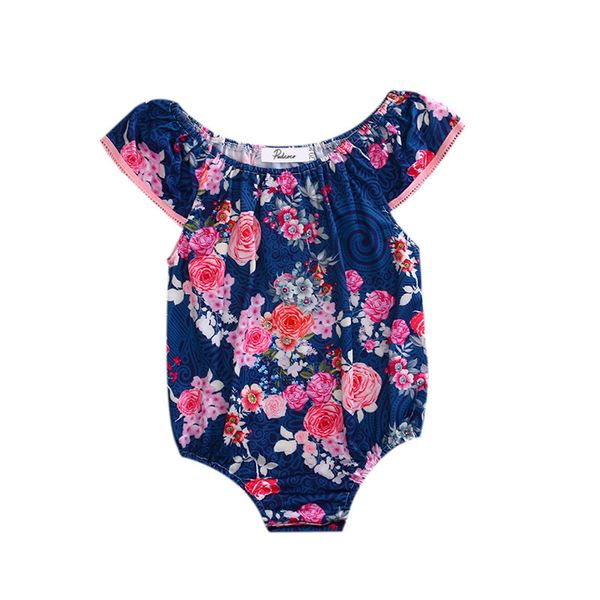 

младенцы лето цветочные боди новорожденный младенец девочка цветок боди цветок комбинезон playsuit наряд sunsuit одежда одежда, Blue