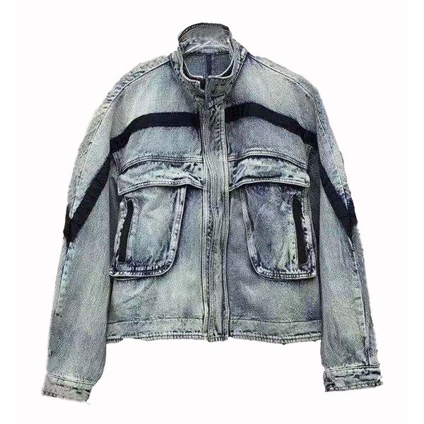 

men's denim clothing loose ladies short denim jacket washed old jackets men and women casual short jacket 2019 new coats qq1, Black;brown