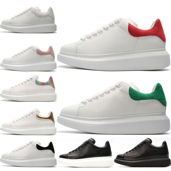 

New arrive women men casual Shoes Fashion Luxury Sport Shoes Men's Leather Lace Up Platform Sneakers Triple White Black Gold Casual Shoes