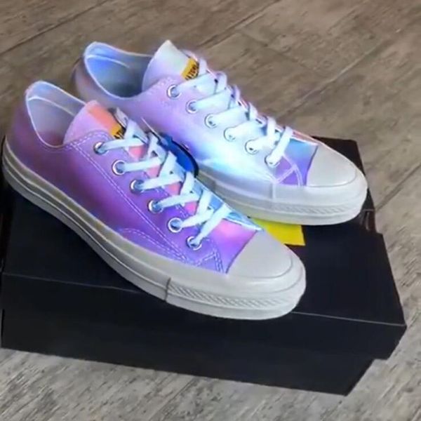 

chinatown market x convas chuck designer psensitive discoloration casual shoe white sensitive canvas color changing sneakers t01, Black