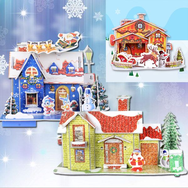 

рождественский домик модель мини игрушка 27 * 15 * 15см xmas 3 цвет new