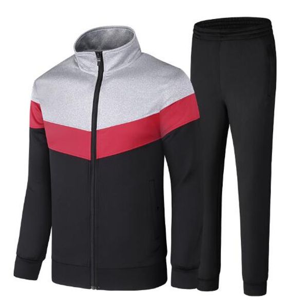 

men's sports suit large size comfortable and breathable -5xl 86011#, White;black