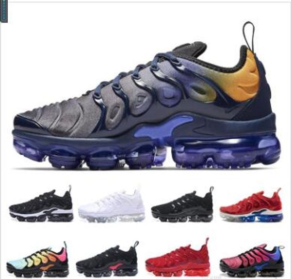 

TN Plus Men Running Shoes USA Grape Red Violet Blue Tropical Sunset Triple Black White Womens Trainers Designer Sports Shoes Sneakers