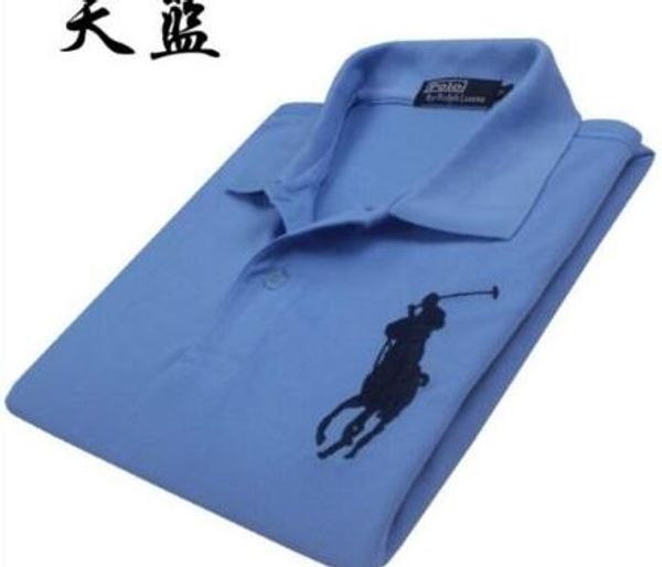 

большой horse8 2020 мужчины летние рубашки хлопок с коротким рукавом дышащий анти-пиллинг Новый 2019 твердые Марка S топы тройники hombre плюс размер S-6XL