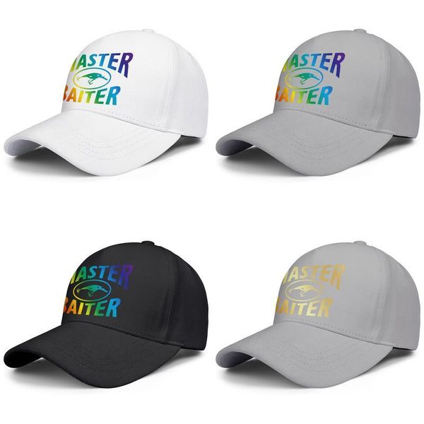 

fishing master baiter hook gay pride rainbow for men and women adjustable trucker cap fitted vintage custom baseballhats flash, Blue;gray