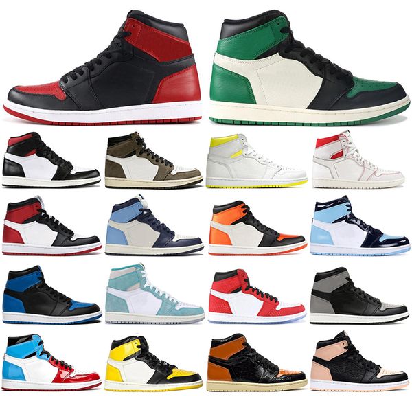 

с бесплатными носками newAir Jordan Retro fashion 1s мужские баскетбольные туфли 1 Shattered Backboard Fearless = спортивные кроссовки размер 36-46