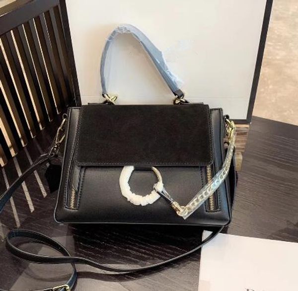 

сумочка дизайнер замша цепи сумки круг кольцо на ремне сумки женщины щитка цепи crossbody сумка сумки конструктора коммуникатор кошелек ##