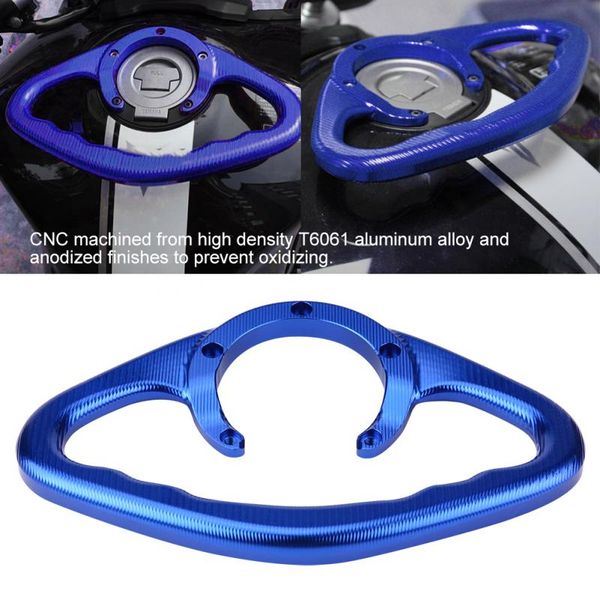 

motorcycle passenger hand grip tank grab bar handle for yamaha fz6 r1 r6 mt-07 red/blue tank grab handle