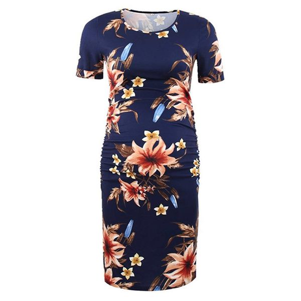 

casual women mini dress summer floral print boho style beach dress casual short sleeve bandage party vestidos plus size, White