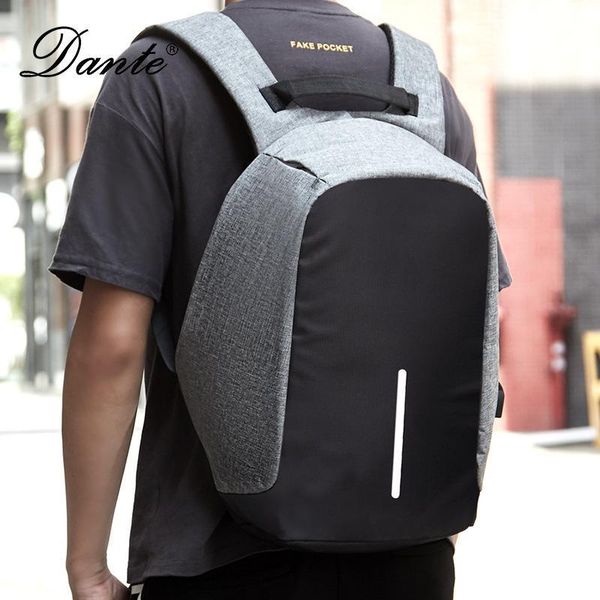 

dante lapbackpack teenager male mochila usb charging anti theft backpack travel waterproof school bag school