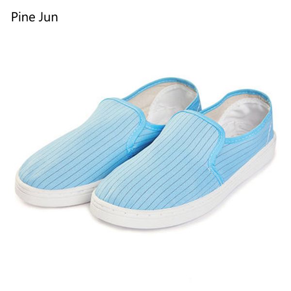 

anti-static stripe medium towel shoes dustproof, Black