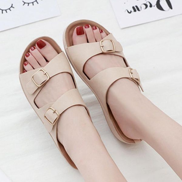 

karin wholesale leisure flat with beach vacation plus size 42 shoes women summer sandal slippers woman, Black