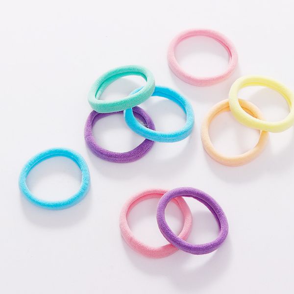 

accesorioss 100 шт. женщины девушки 4 см конфеты цвета нейлон резинки cabellponytail держатель резинки резинка для волос оголовье аксессуары