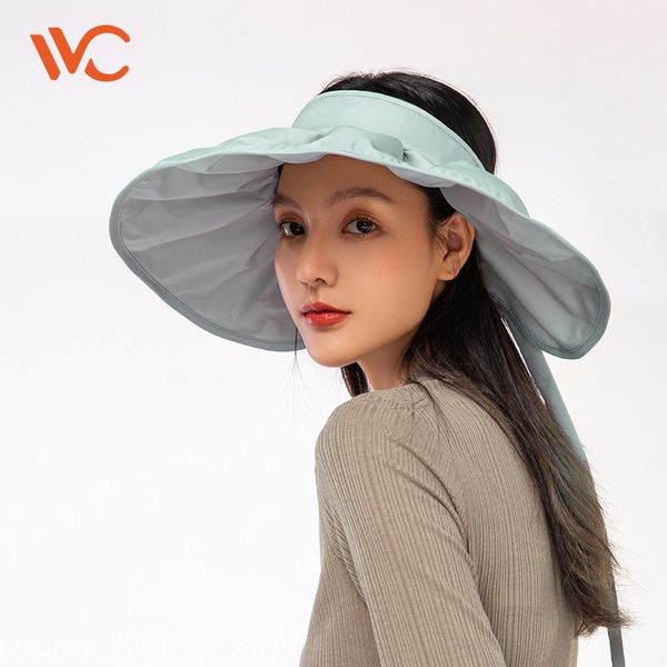 

vvc vvc goddess belle big empt big eaves empty goddess style beilei sun sun hat large eaves empty hat, Blue;gray