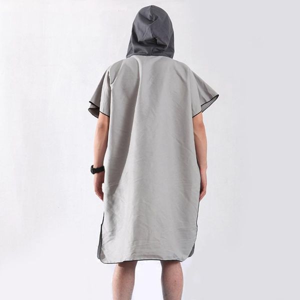 

home water absorption swimmers hooded cloak adults outdoor quick-dry beach poncho sports bath towel microfiber changing