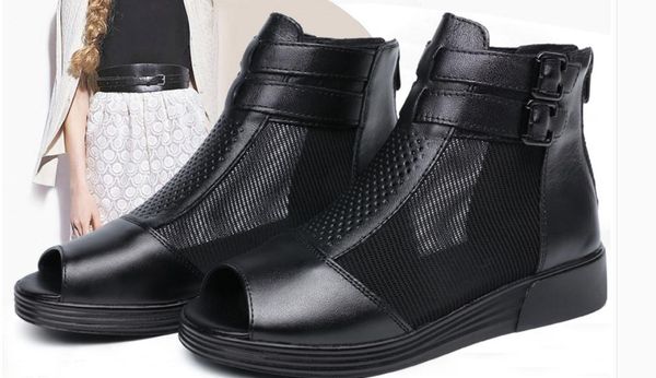 

2019 women's sandals in summer with new style slope heel thick bottom waterproof table @w31, Black