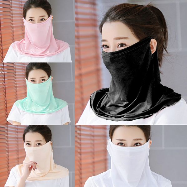 

foked sport face mask baseball printing ski graphic cycling face outdoor mask scarf summer 2020 fashion sunscreen hiking neck scarf, Black