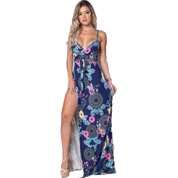 

boho summer women's beach style pajamas neck sunshine dress favorite party dress, Black;red