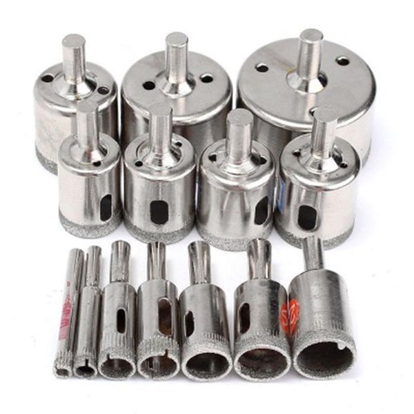 

10pcs diamond tool drill bit hole saw set for glass ceramic marble 6-50mm pro diamond drills tool sets dropship