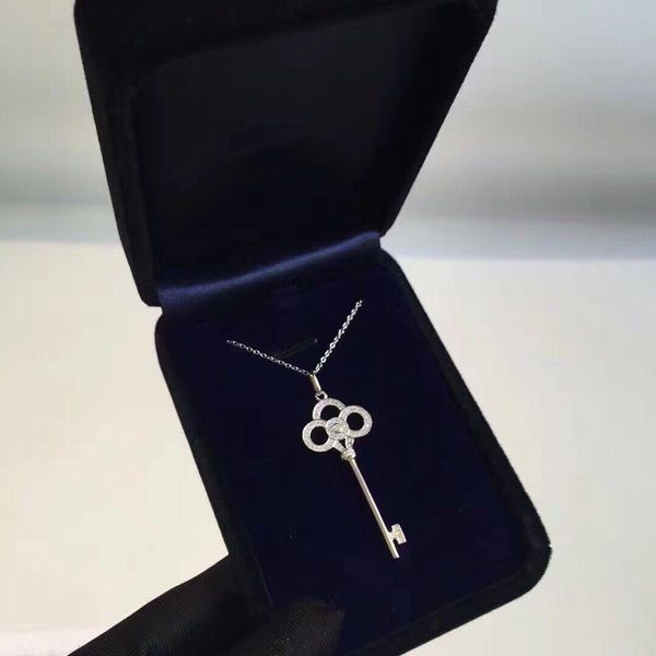 

have stamp diamond 925 sterling silver designer key necklace couple women marry wedding engagement sets lovers gift luxury jewelry