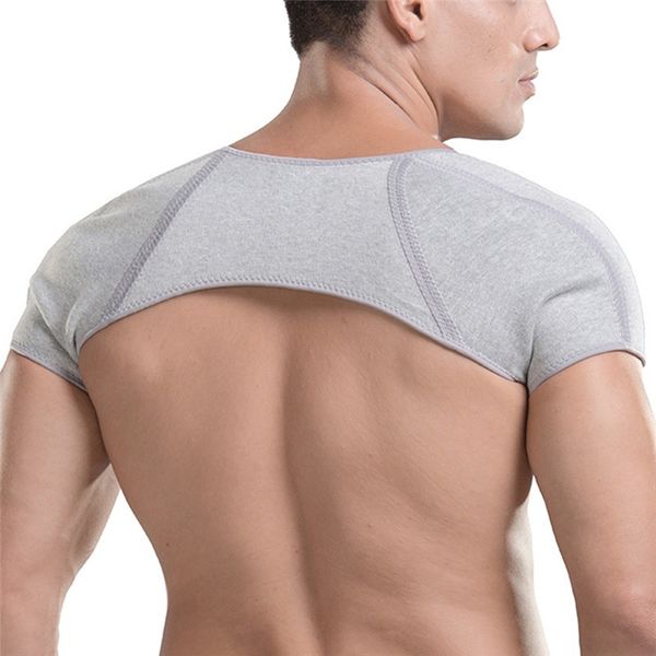 

1pcs personal posture corrector chest brace shoulder warmer polyester promote blood circulation shoulder support pads zj, Black;blue