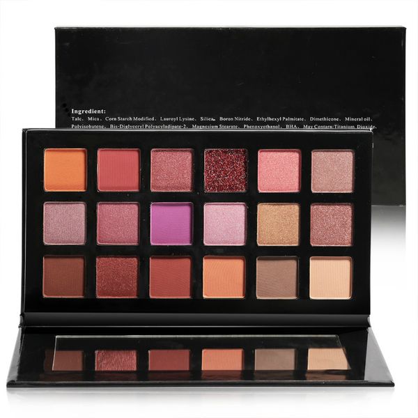 

waterproof 18 colors matte and shimmer eye shadow palettes pumpkin color makeup eyeshadow eye shadow palette cosmetic make up palettes