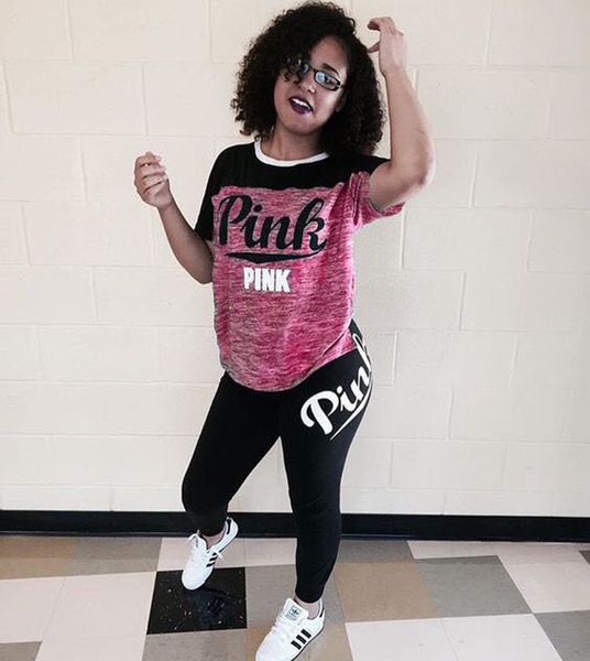 

женщины повседневная письмо печати с коротким рукавом пуловер футболка блузка длинные брюки комплект 2020 лето женский хлопок футболка брюки, White