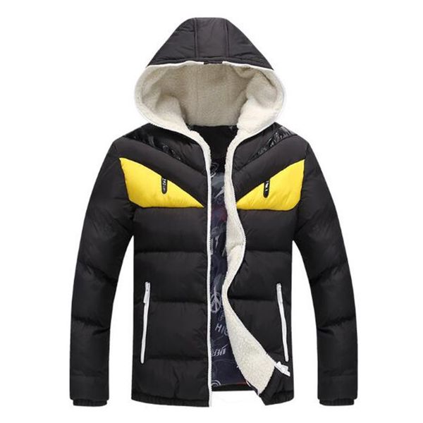 

Fashion winter men's Parkas funny hooded Jacket Plus Size M-4XL Down Parkas Windproof warm coat overcoat