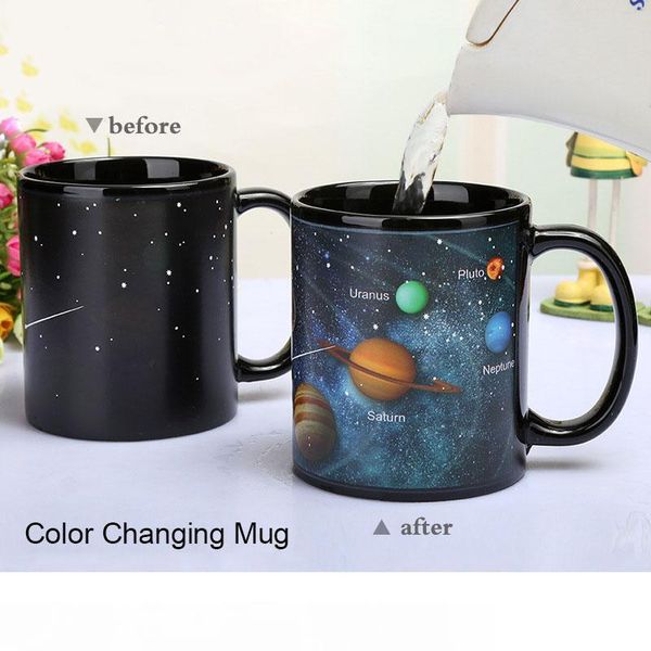 

style ceramic cups changing color mug milk coffee mugs friends gifts student breakfast cup star solar system mugs
