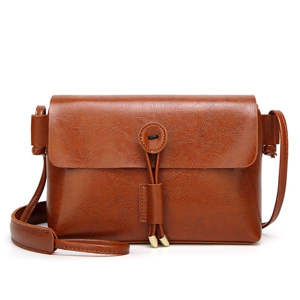 

simple retro single shoulder messenger bags for women new quality leather mini crossbody bag ladies small stereo clutch handbag