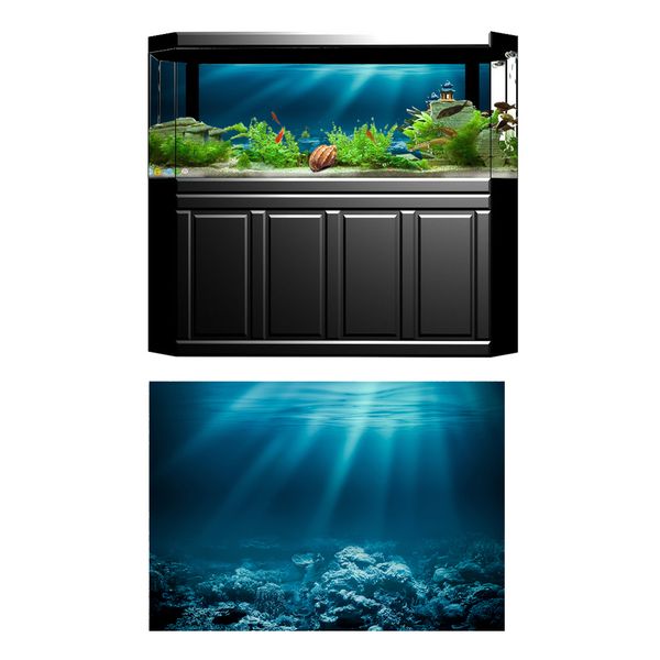 

aquarium 3d background sticker fish tank painting pvc adhesive decor paper sticker