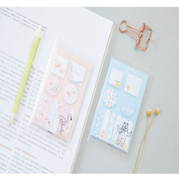 

24 pcs/lot mini index sticky notes memo notepad marker bookmark planner agenda sticker scrapbooking office school supplies