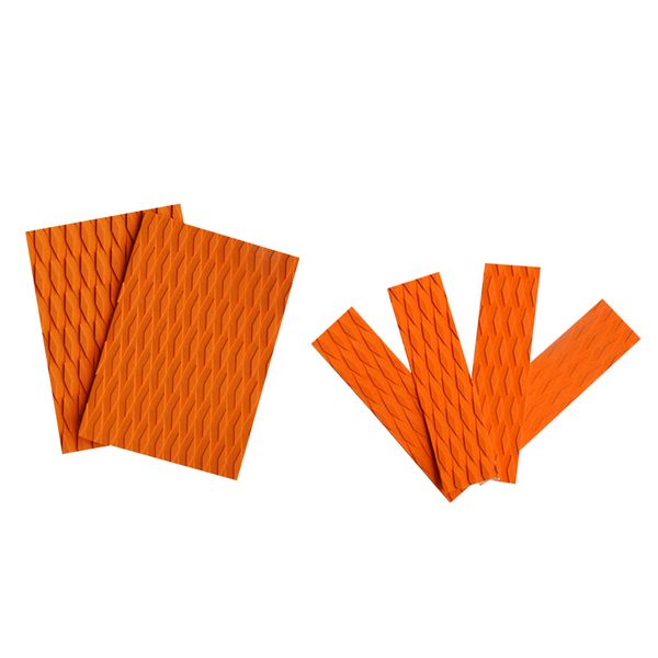 

6 pieces adhesive anti-slip eva surfboard sup surfing skimboard traction pad bar grip tail pads water sports diy gear