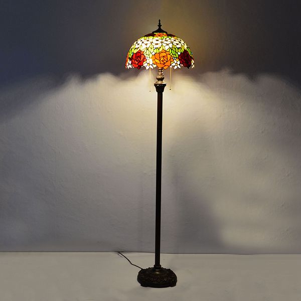 2019 Thd Lighting Quoizel Lyric Flower Tiffany Floor Lamp With 2
