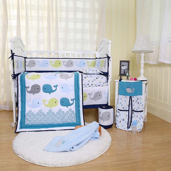 

высокое качество детская кроватка бампер наборы хлопок baby organizer детское одеяло детская кроватка комплект постельных принадлежностей дл