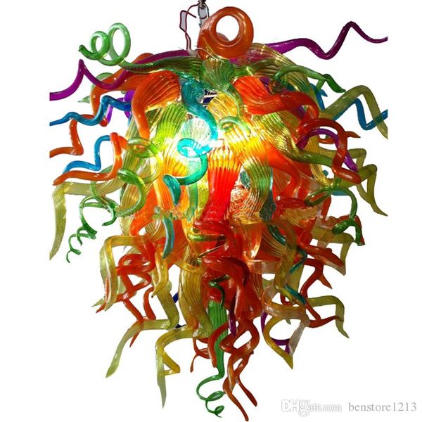 

multi color blown glass chandelier light bedroom living room decorative lamps murano glass italian style chandelier