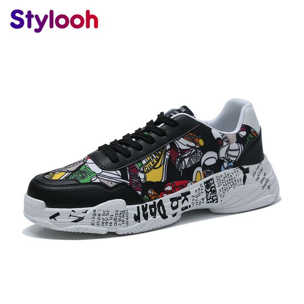 

hip hop shoes men sneakers for fashion outdoor sneakers man shoes for couple sports gym men's casual size 39-44, Black
