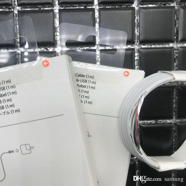 

500pc lot 6 generation with retail package for a original oem quality 1m 3ft u b data ync charger cable for pone 5 6 7 8 xr x u b