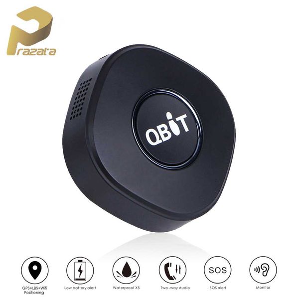 

prazata mini gps tracker children tracker gps locator waterproof sos two-way talk micro tracking geofence alarm jimi qbit