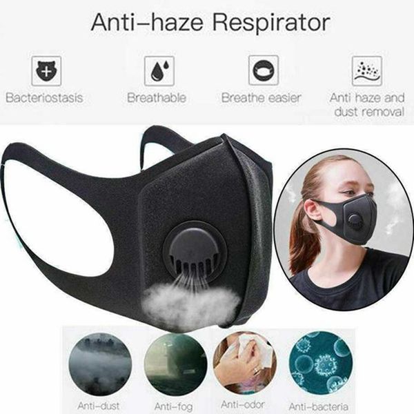 

DHL бесплатная многоразовый дыхательный клапан маски KN95 противоаллергическое РМ2.5 рот маски анти-пыль маски анти-загрязнение Маска ткань Маска N95 600пк