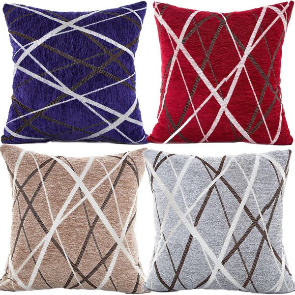 

4pcs pillow case stylish geometry chair decor pillow covers simplicity polyester cushion cover sofa throw case decor