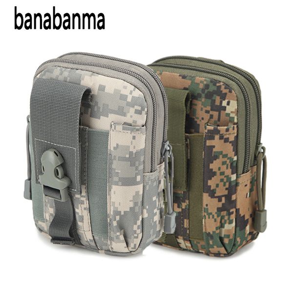 

men casual waist bag camo waterproof fanny waist pack male bags multifunction mobile phone wallet travel tool outdoor bag
