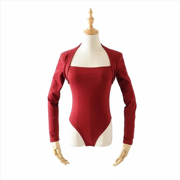 

jumpsuit 2019 summer women's square collar net long sleeve t-shirt jumpsuit 2019 summer women's square collar net long sleeve t-sh, White