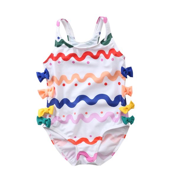 

2~7year girls swimwear new 2019 girls swimsuit with hat children swimsuit kids tankini bathing suit beachwear-sw368