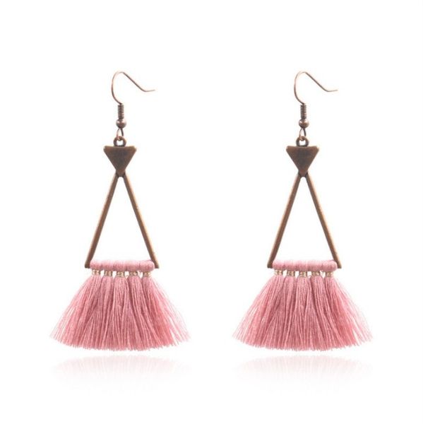 

tassel earrings female popular boho retro tassel earrings for women, Silver