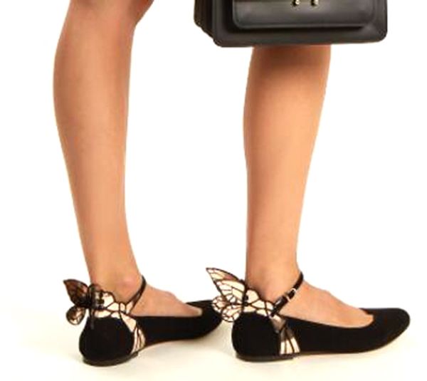 Yeni Kadın Geri Kelebek Kanatları Yassı Yuvarlak Ayak Süet Deri Nedensel ayakkabı Bir Kayış Açı Kanatları Bale Mujer Zapatos Kız Dans Ayakkabıları