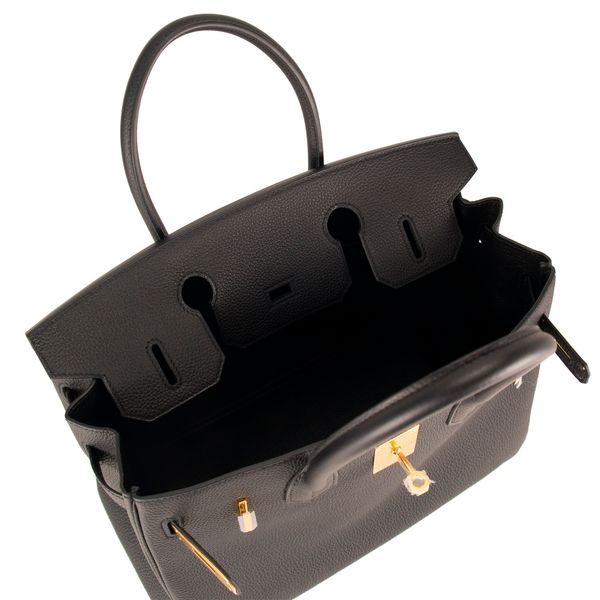 

luxury r brand leather tote handbag stiff sharp handles flap 30cm bag padlock genuine cowhide lining